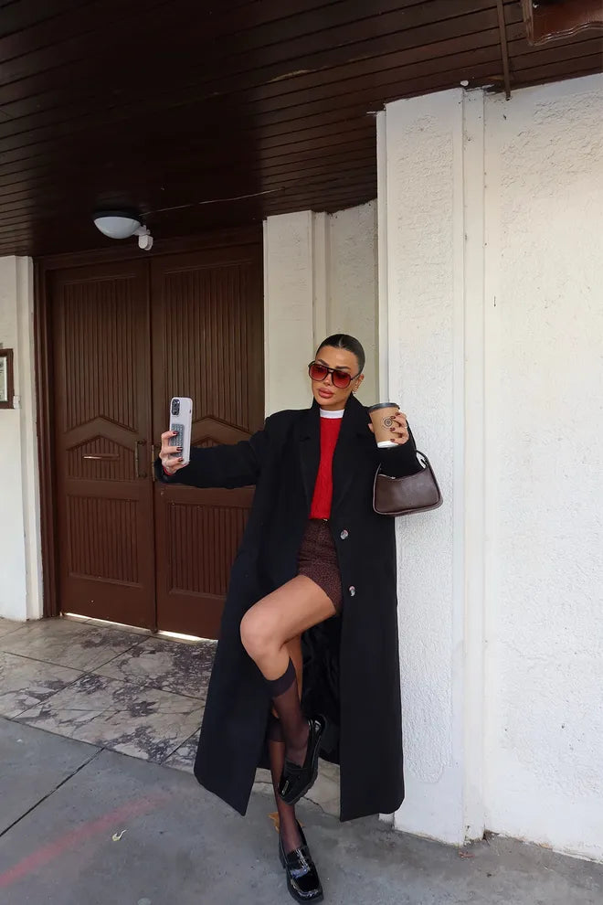Casaco Gabardine Elegante