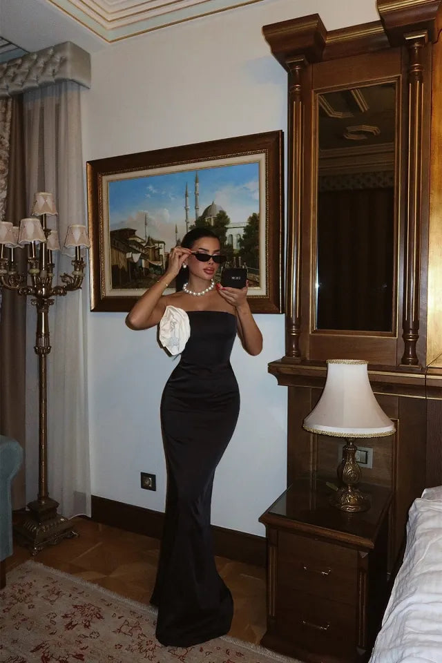 Vestido elegante e sofisticado Preto