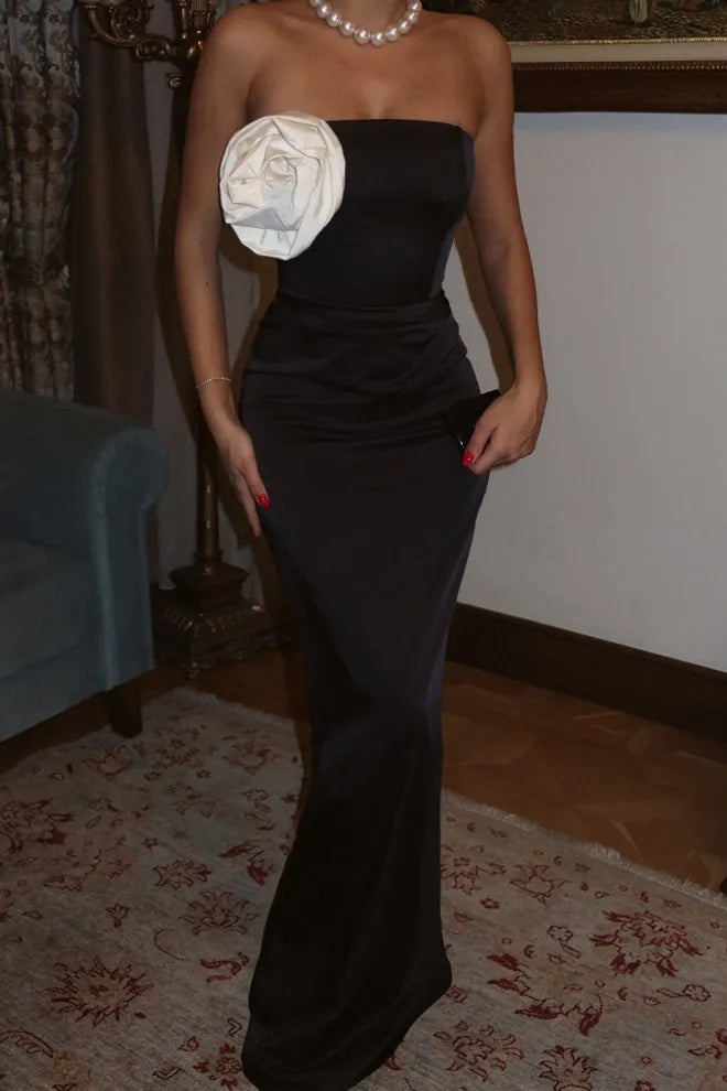 Vestido elegante e sofisticado Preto