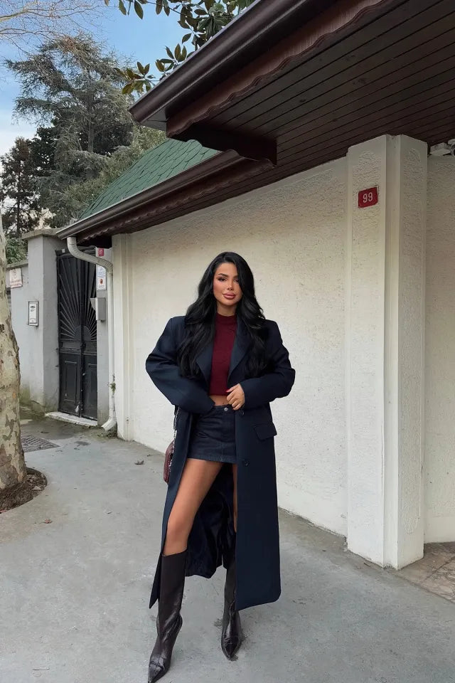 Casaco Gabardine Elegante