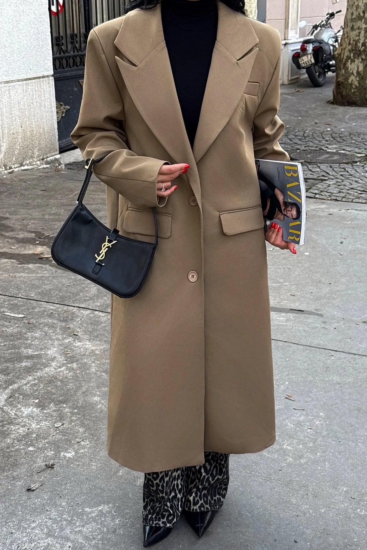 Casaco Gabardine Elegante