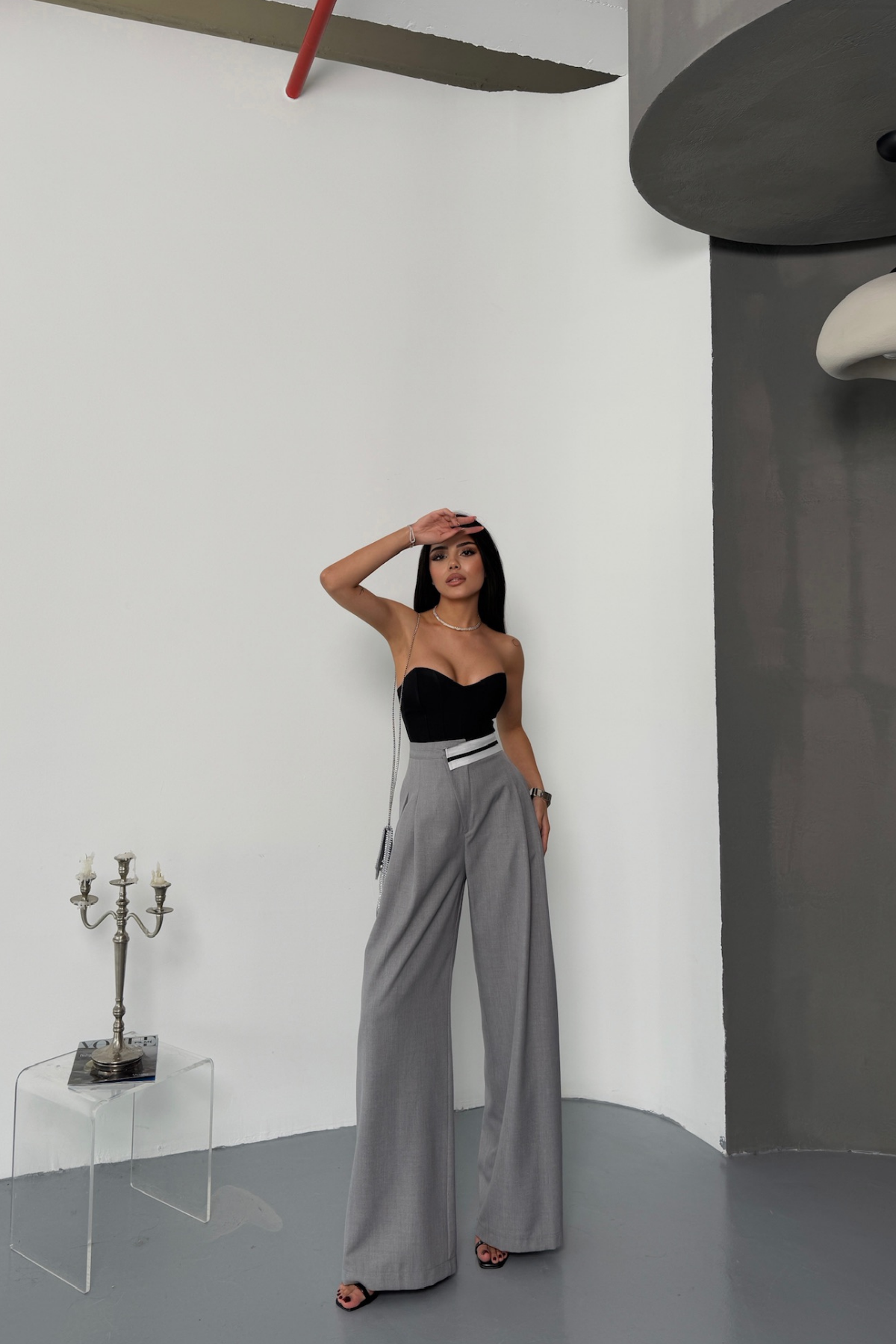 Calças com silhueta modeladora