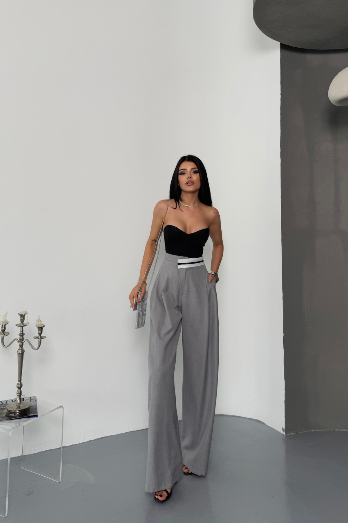 Calças com silhueta modeladora