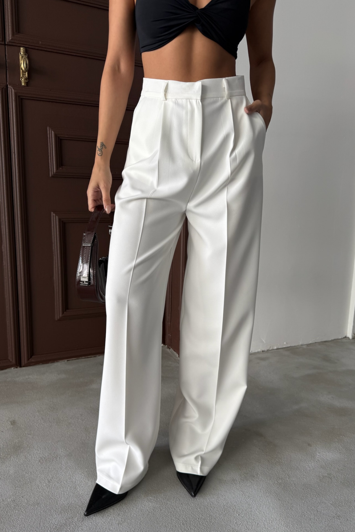 Calças com silhueta modeladora