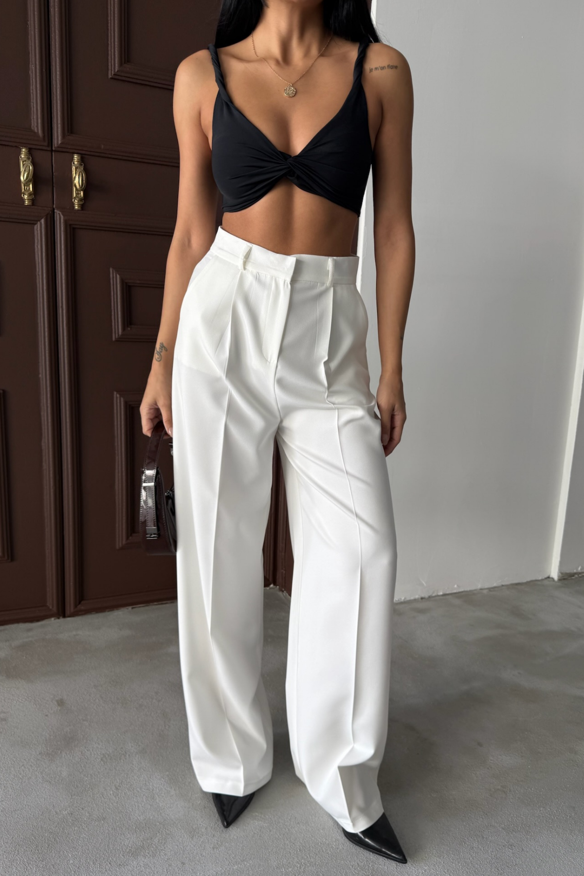 Calças com silhueta modeladora