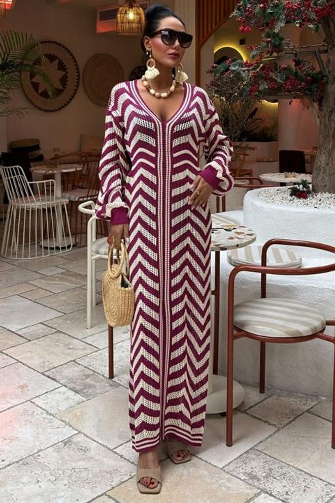Vestido casual com pormenor de renda
