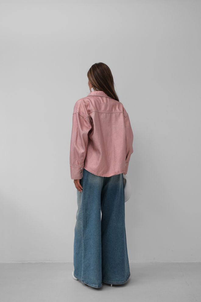 Jaqueta Jeans Metálica
