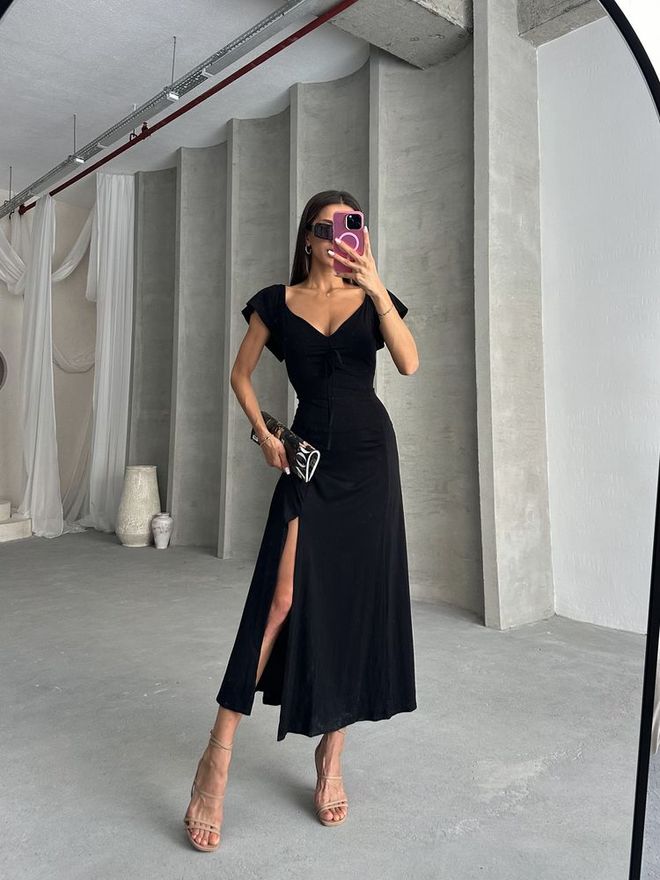 Vestido Viscose Liso