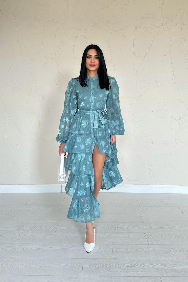 Vestido De Chão Listrado