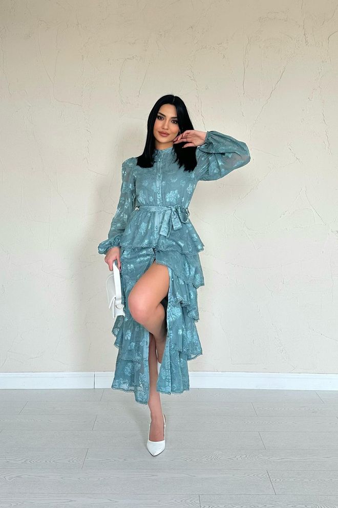 Vestido De Chão Listrado
