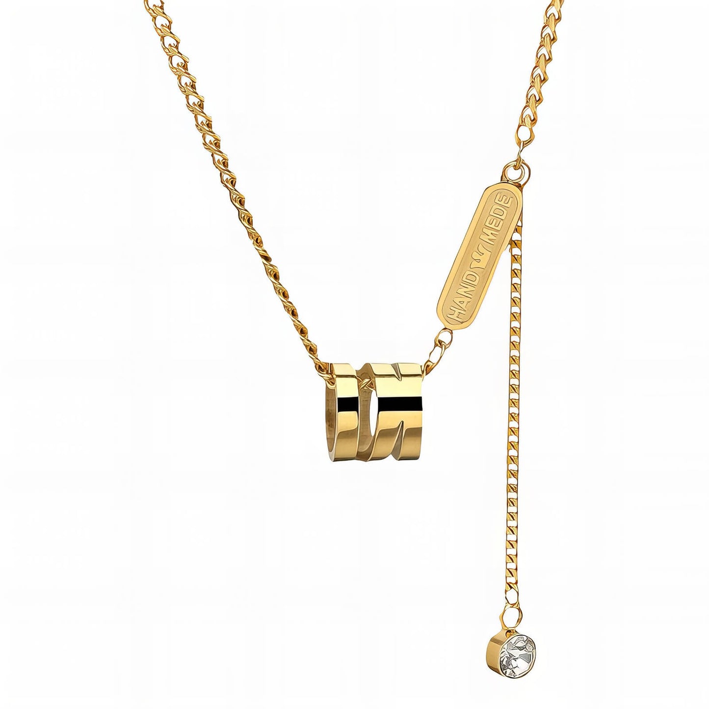 Colar, Aço banhado a ouro 18K