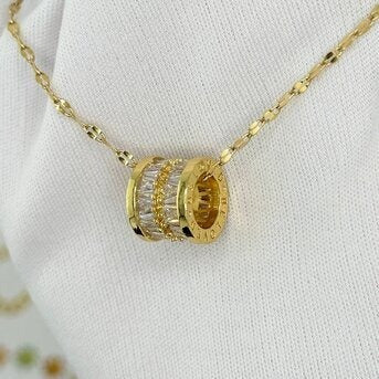 Colar, Aço banhado a ouro 18K