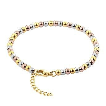 Pulseira, Aço banhado a ouro 18K