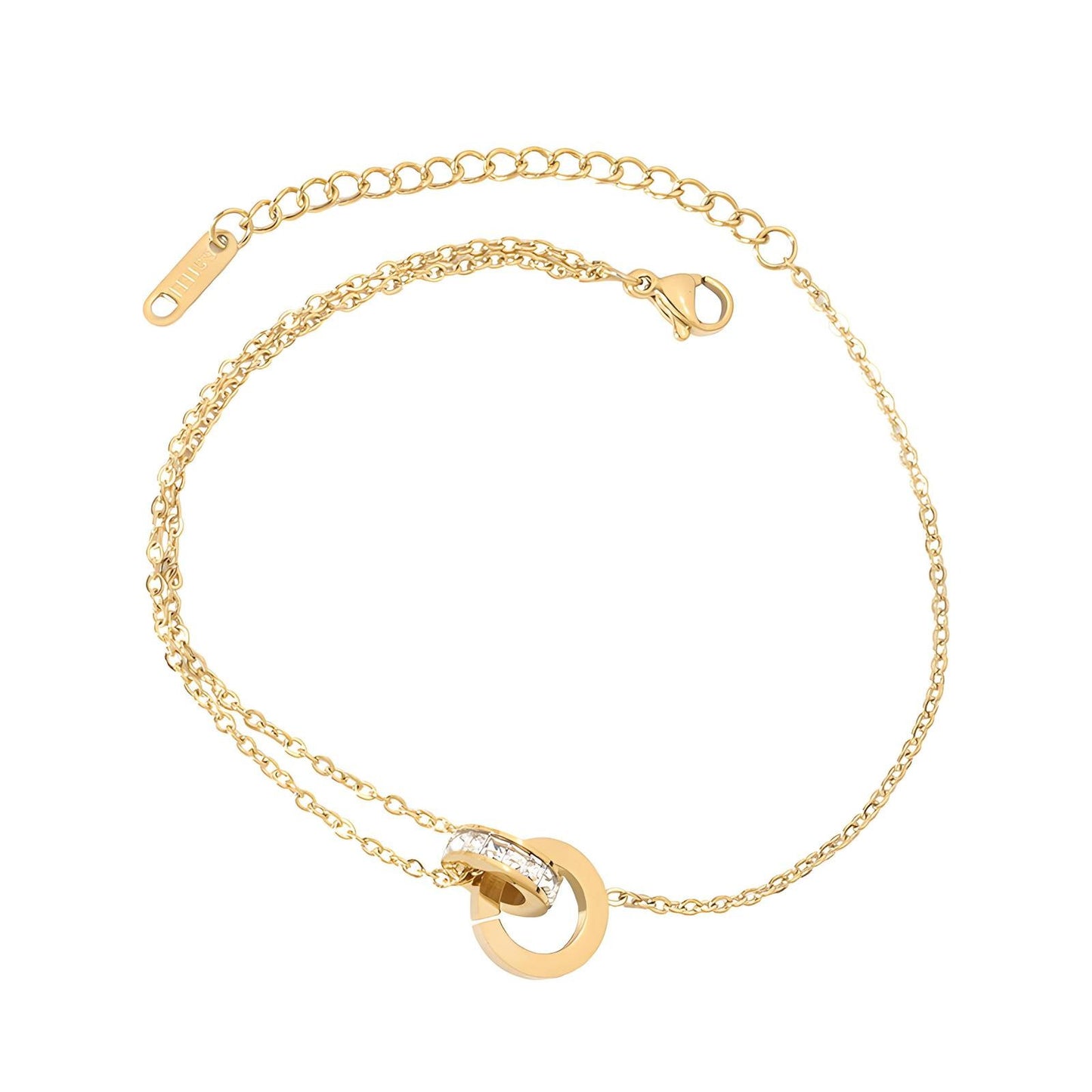 Pulseira, Aço banhado a ouro 18K