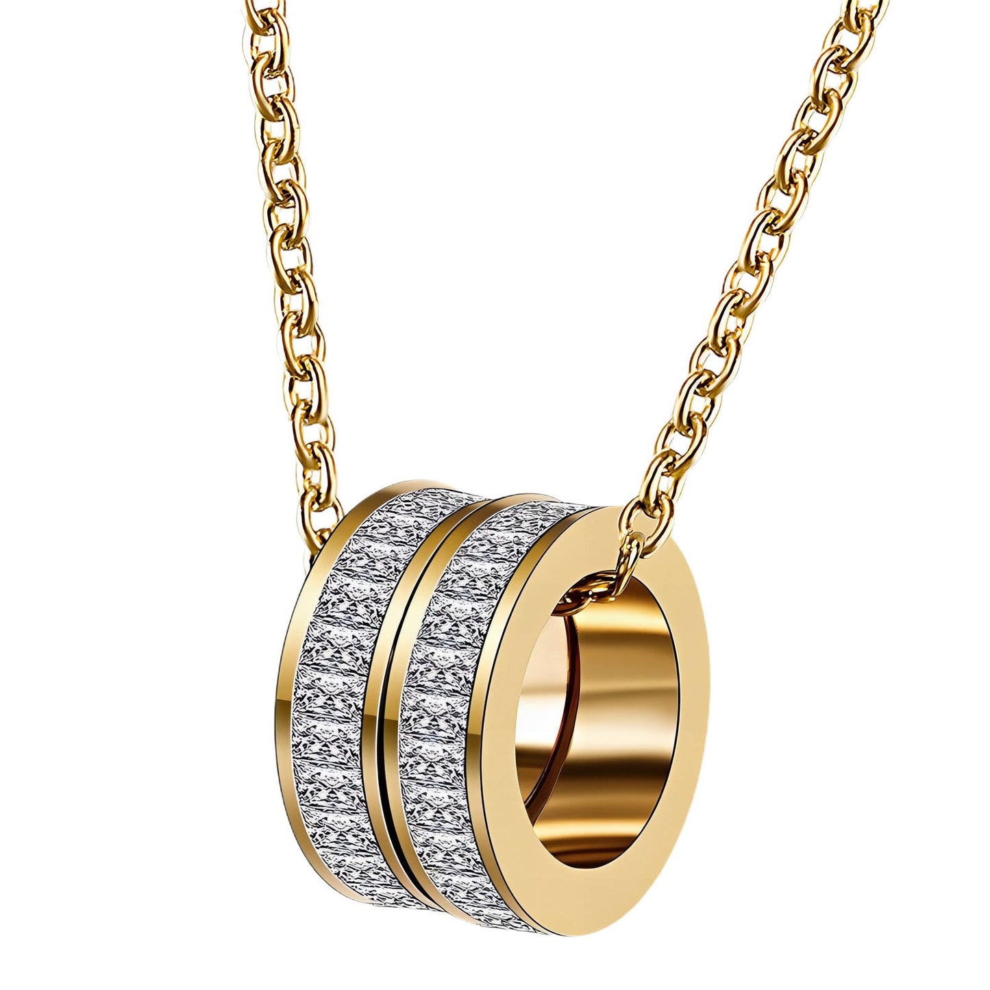 Colar, Aço banhado a ouro 18K