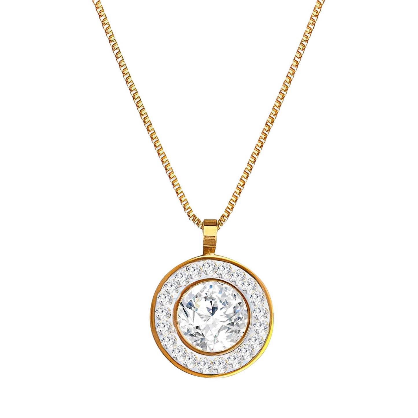 Colar, Aço banhado a ouro 18K