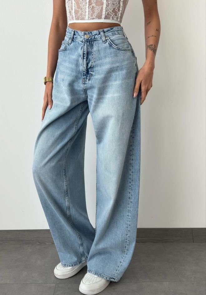 Jeans de perna extra Larga