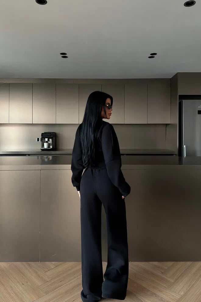 Fato De Treino Preto Elegante