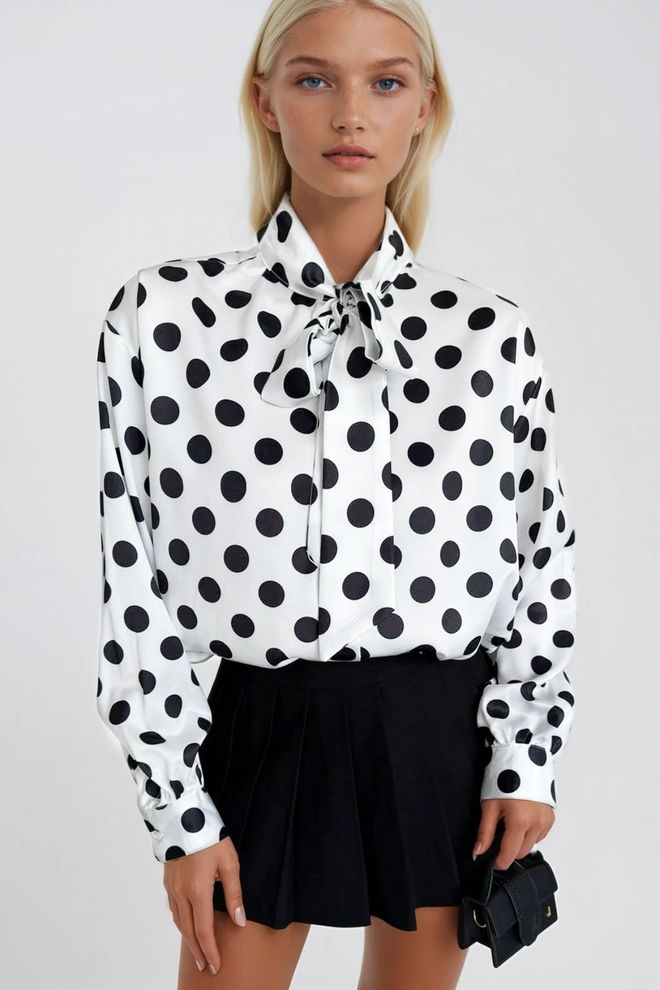 Blusa Poá com Laço