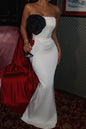Vestido elegante e sofisticado branco
