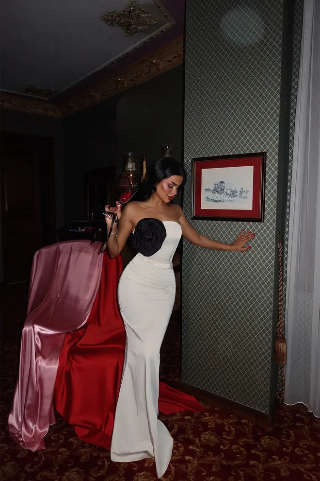 Vestido elegante e sofisticado branco