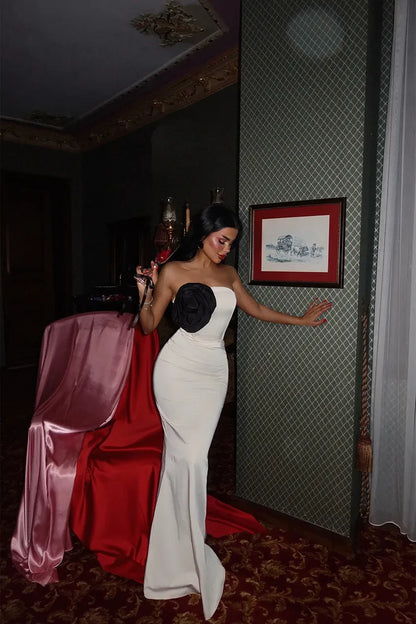 Vestido elegante e sofisticado branco