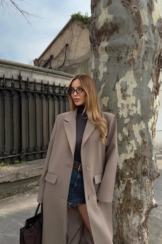Casaco Gabardine Elegante