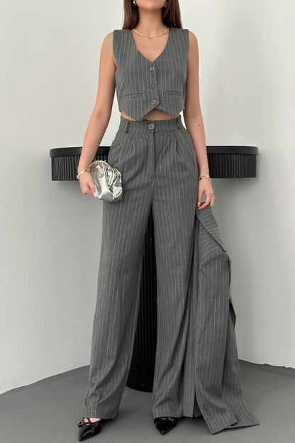 Conjunto Três Peças Bege