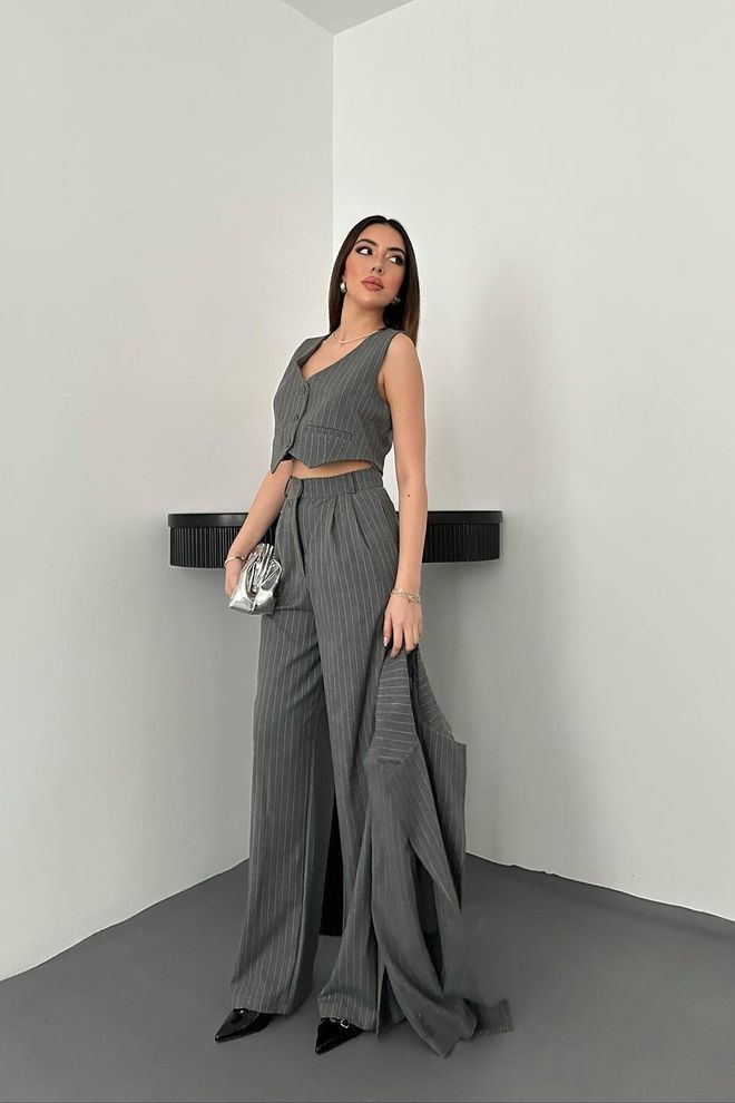 Conjunto Três Peças Bege
