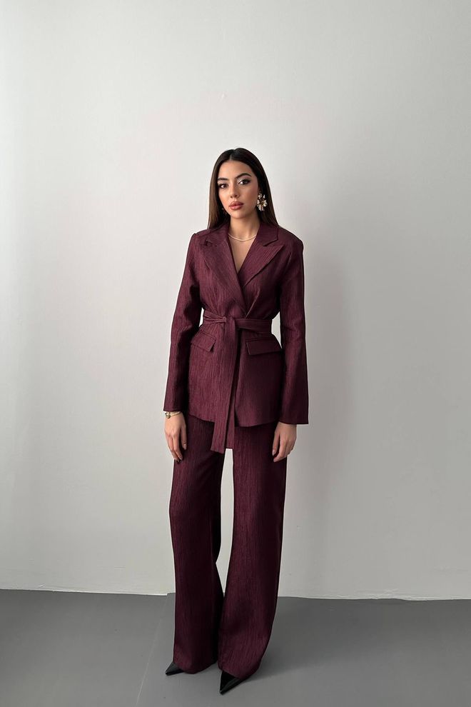 Conjunto Texturado com Cinto