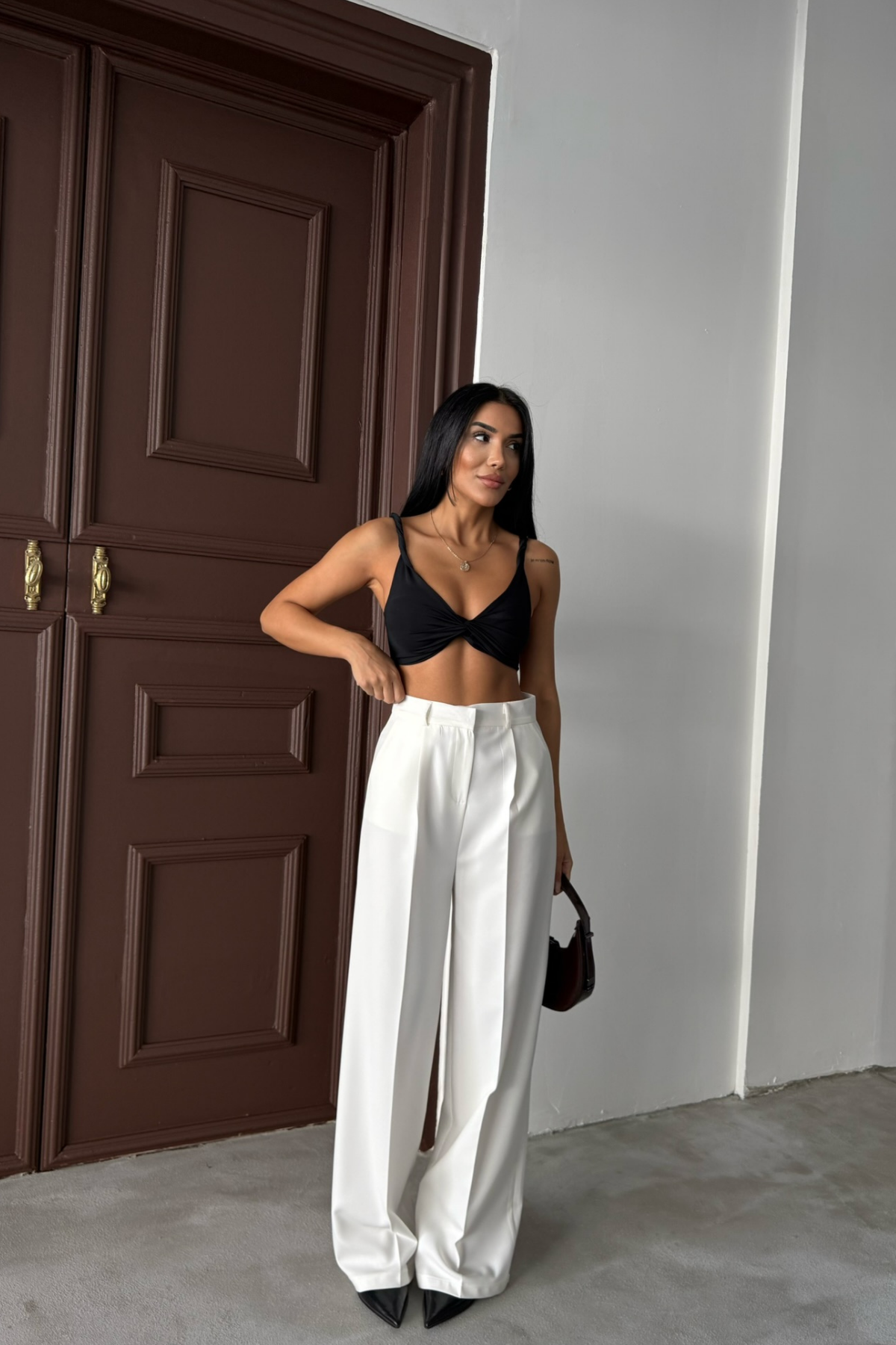 Calças com silhueta modeladora