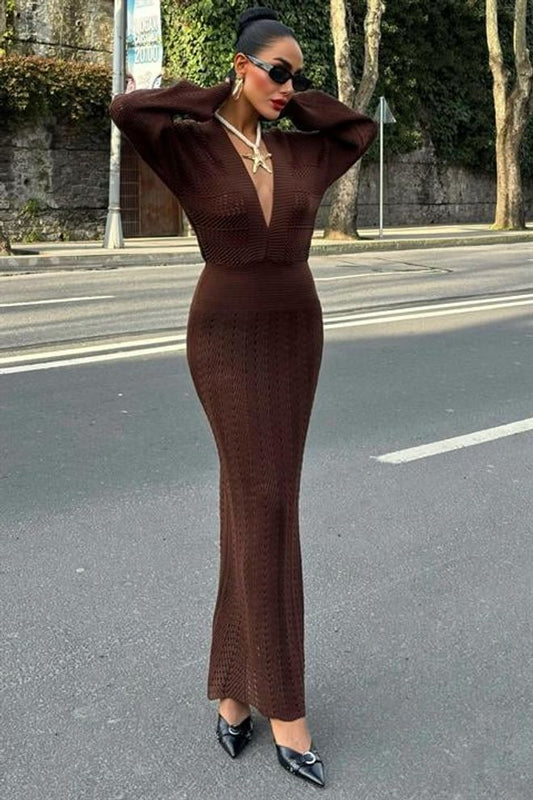 Vestido croché elegante
