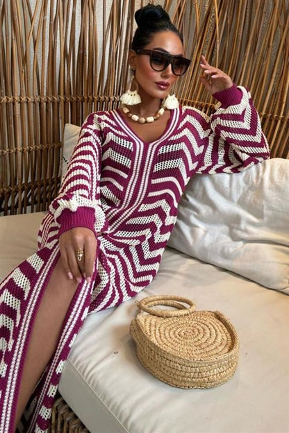 Vestido casual com pormenor de renda