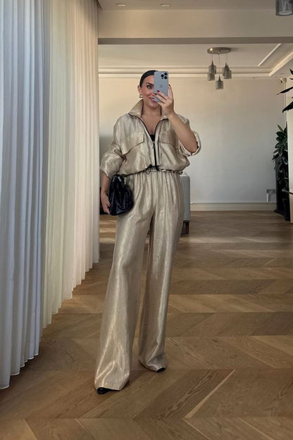 Conjunto Bege - Casual Elegante