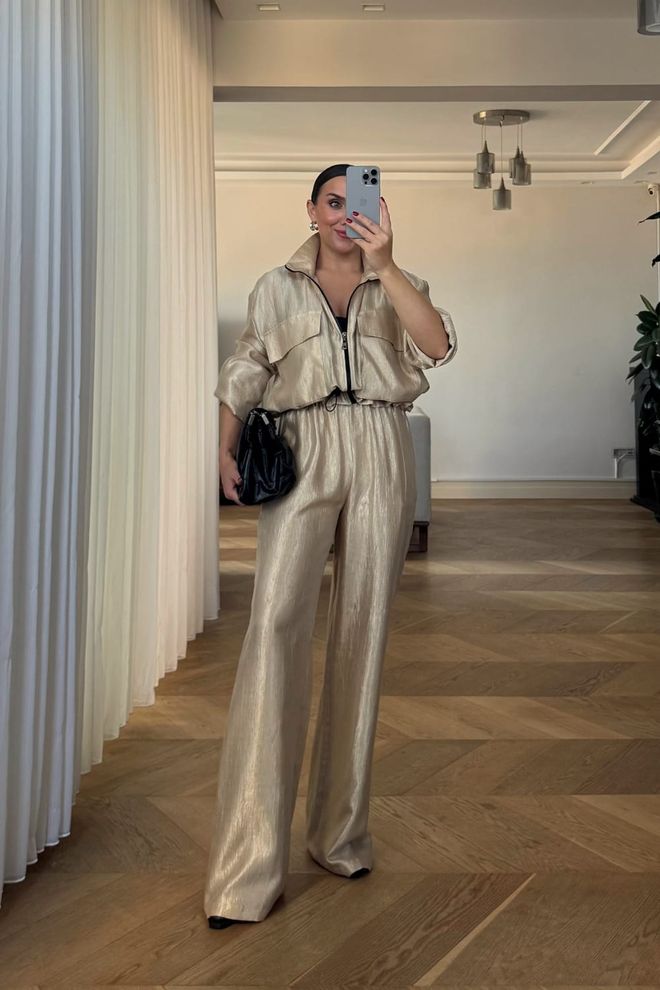 Conjunto Bege - Casual Elegante