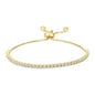 Pulseira Ténis, Latão banhado a ouro 18K