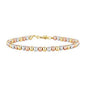 Pulseira, Aço banhado a ouro 18K
