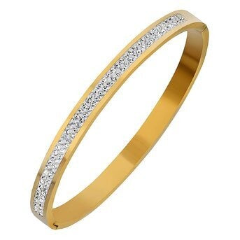 Pulseira, Aço banhado a ouro 18K