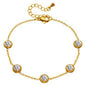 Pulseira, Aço banhado a ouro 18K