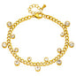 Pulseira, Aço banhado a ouro 18K