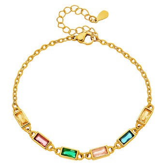 Pulseira, Aço banhado a ouro 18K