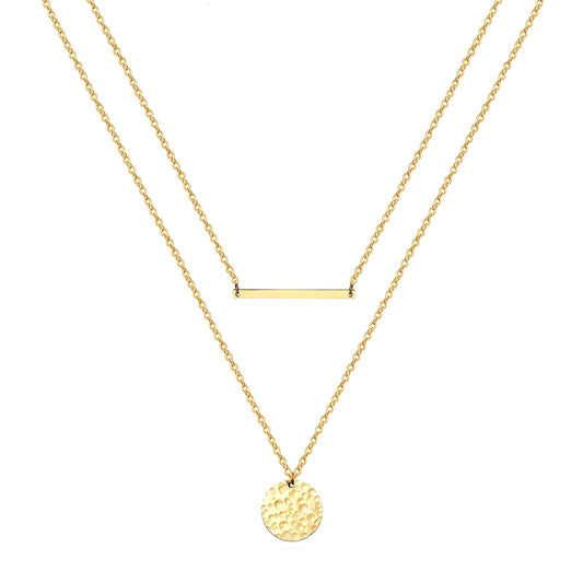 Colar, Aço banhado a ouro 18K