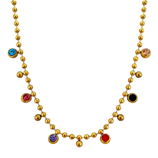 Colar, Aço banhado a ouro 18K