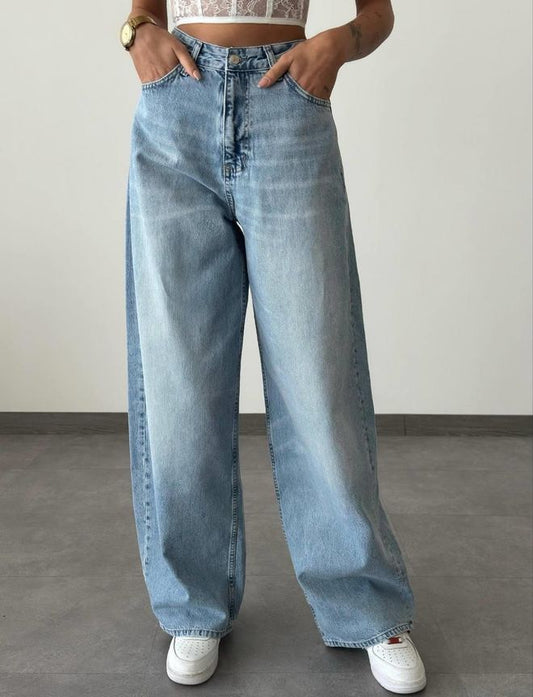 Jeans de perna extra Larga