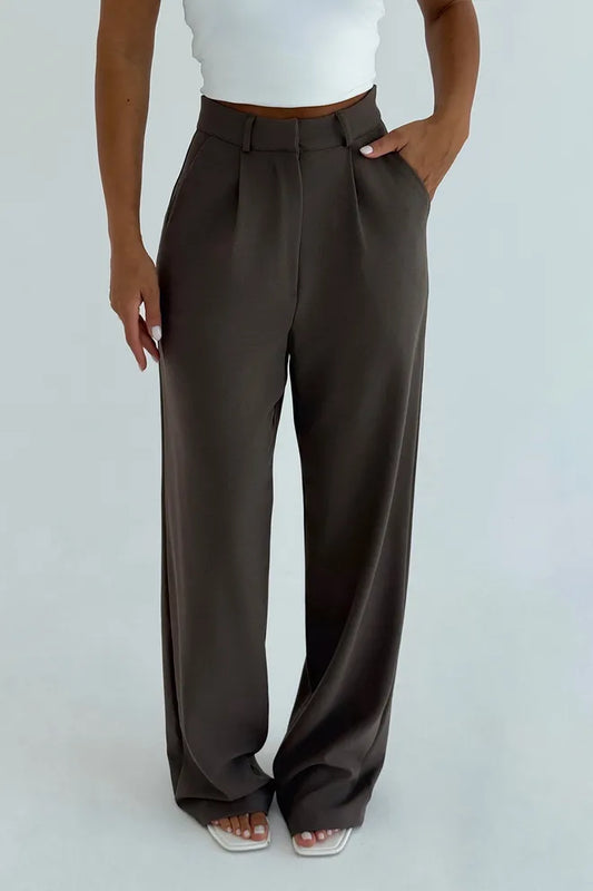 Calças Palazzo Cintura Alta