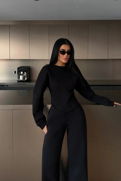 Fato De Treino Preto Elegante